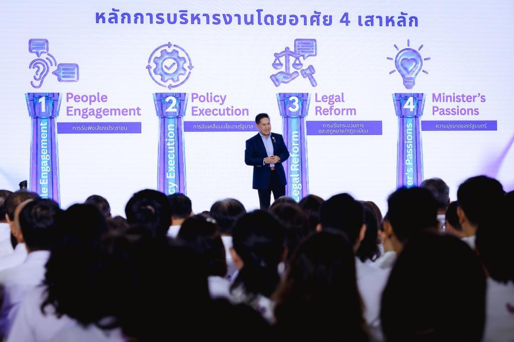 กพบ.กสอ. ขานรับนโยบาย “ONE MIND” รมว.อุตสาหกรรม มุ่งขับเคลื่อน 4 เสาหลัก พลิกโฉมระบบบริหารเพื่อประชาชนและผู้ประกอบการไทย