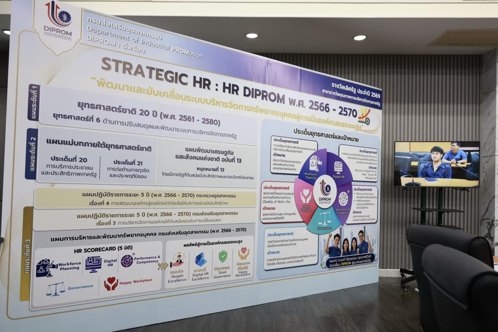 กพบ.กสอ. จัดประชุมรับการตรวจประเมินรางวัลเลิศรัฐ PMQA 2569 (Site Visit) หมวด 5 ด้านการบริหารทรัพยากรบุคคล มุ่งยกระดับสู่องค์กรสมรรถนะสูง